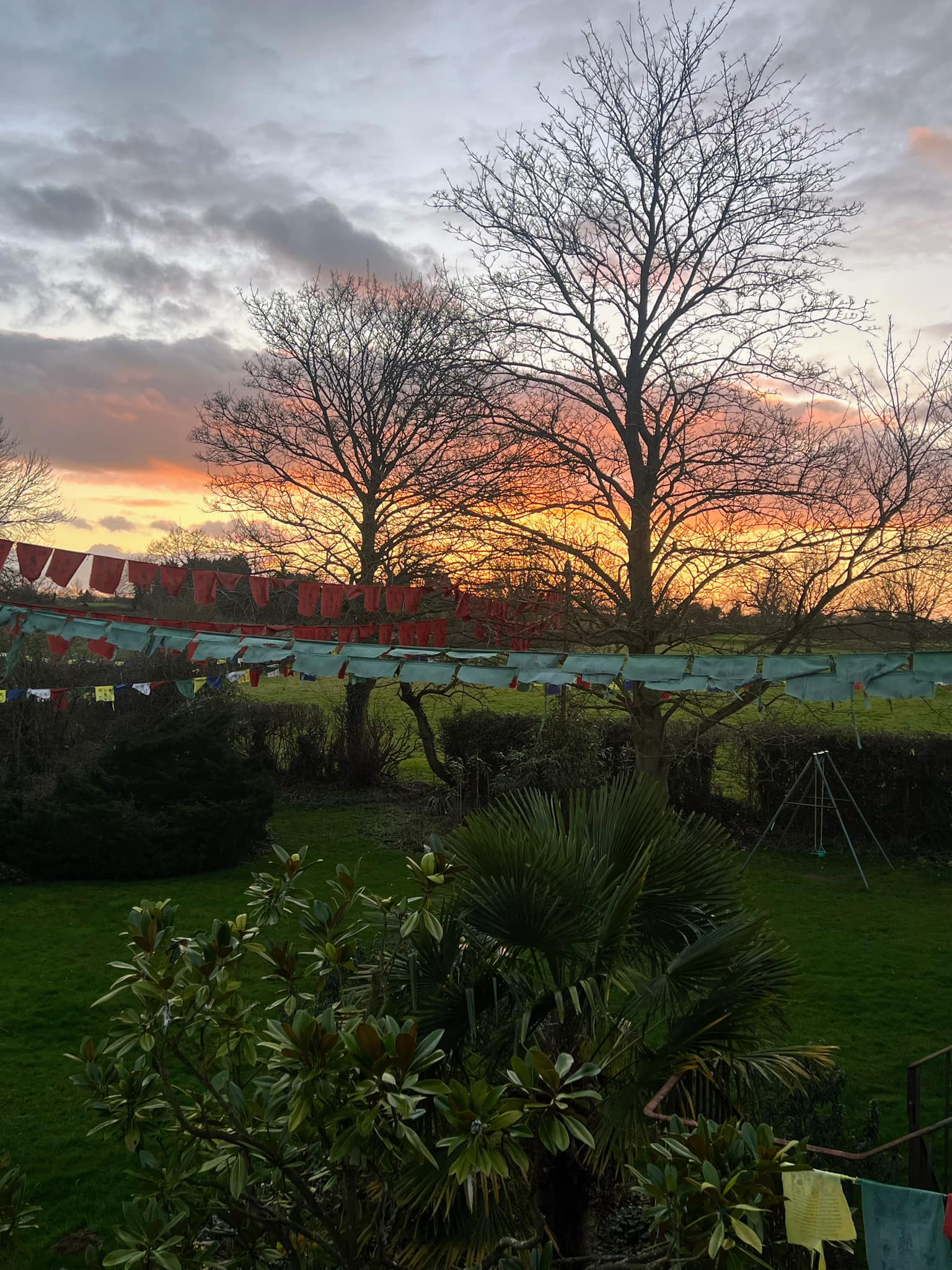 Marpa House sunset