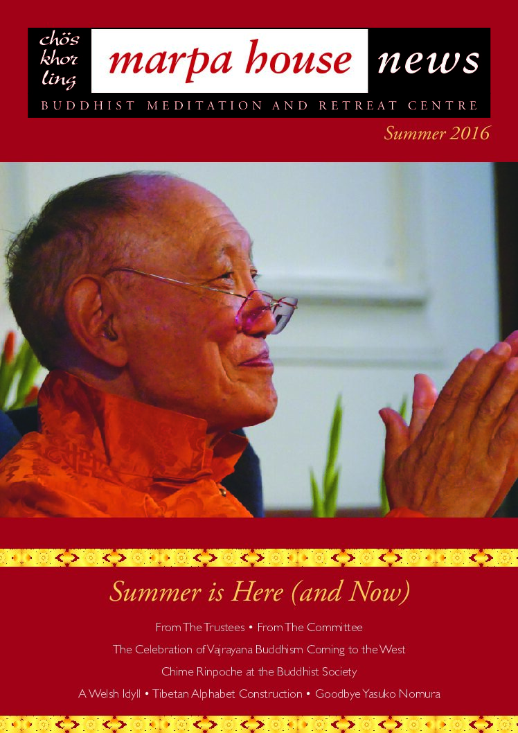 Marpa House Newsletter Summer 2016